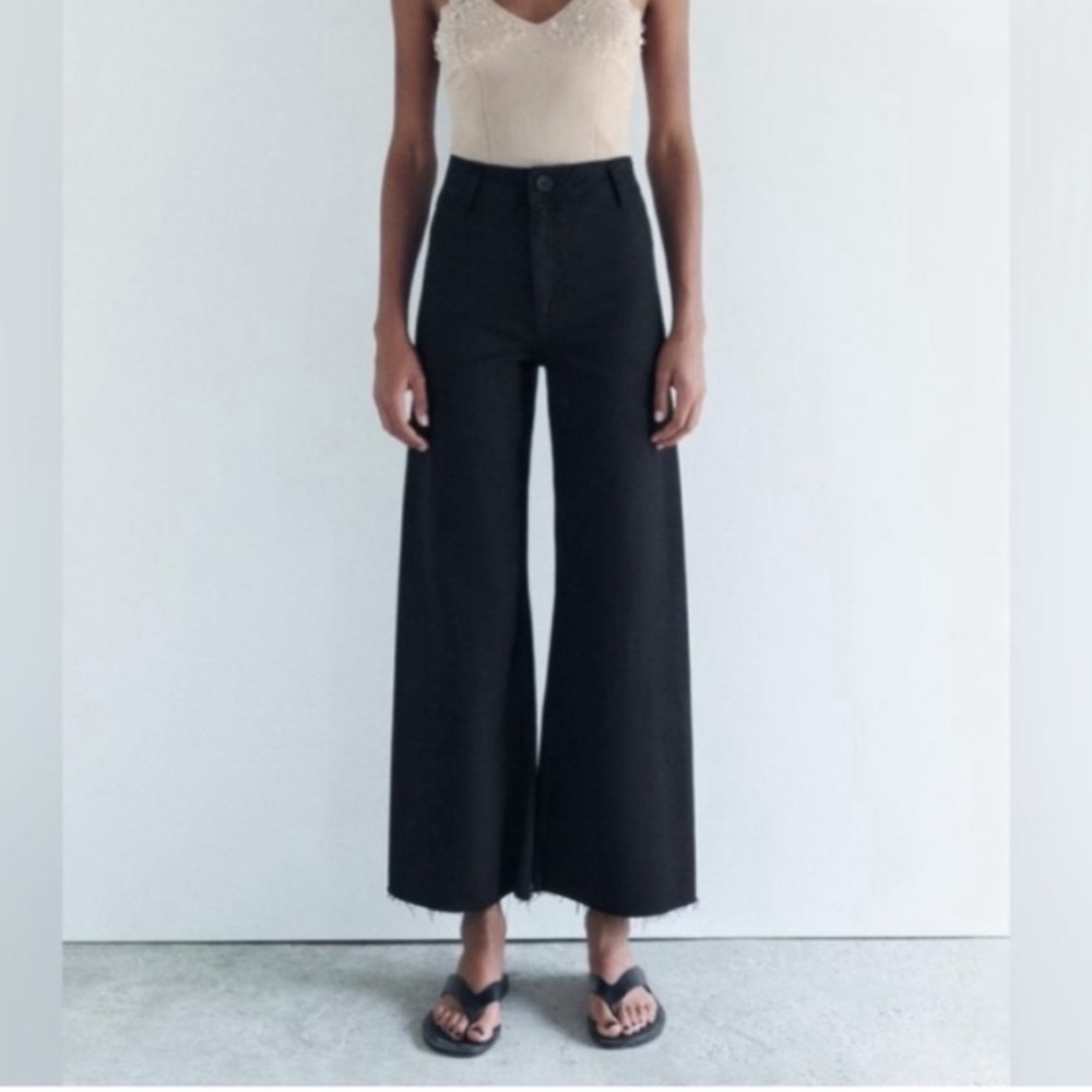 Zara Black 'The Marine Straight' Jeans, size 2